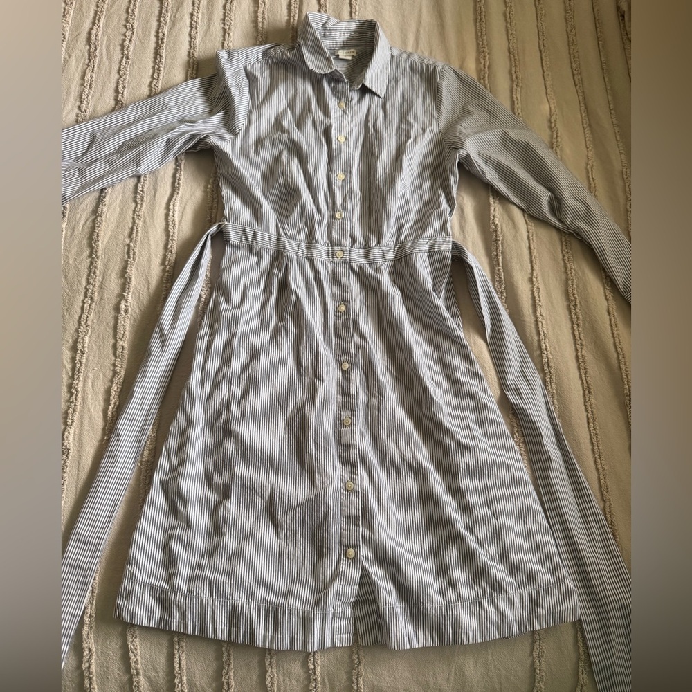 J. By J.Crew Striped Collared Dress Size 6